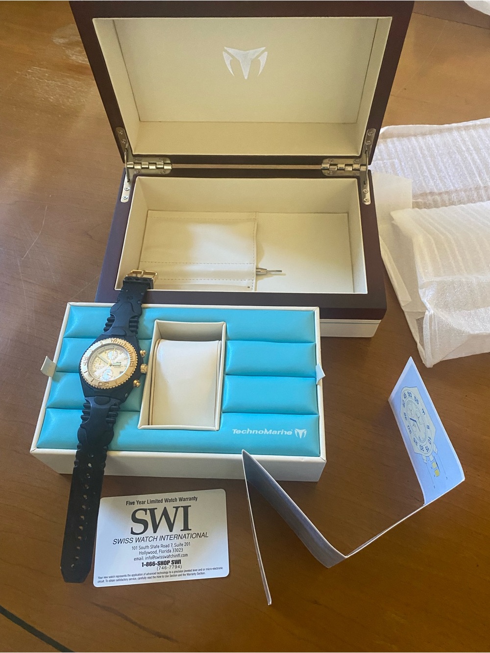 Technomarine Black and Gold Women's Sport Watch
